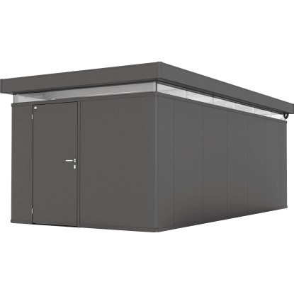 Biohort Plechový domček na náradie CasaNova 3 x 6 tmavo sivá, 630 x 330 cm, Ľ