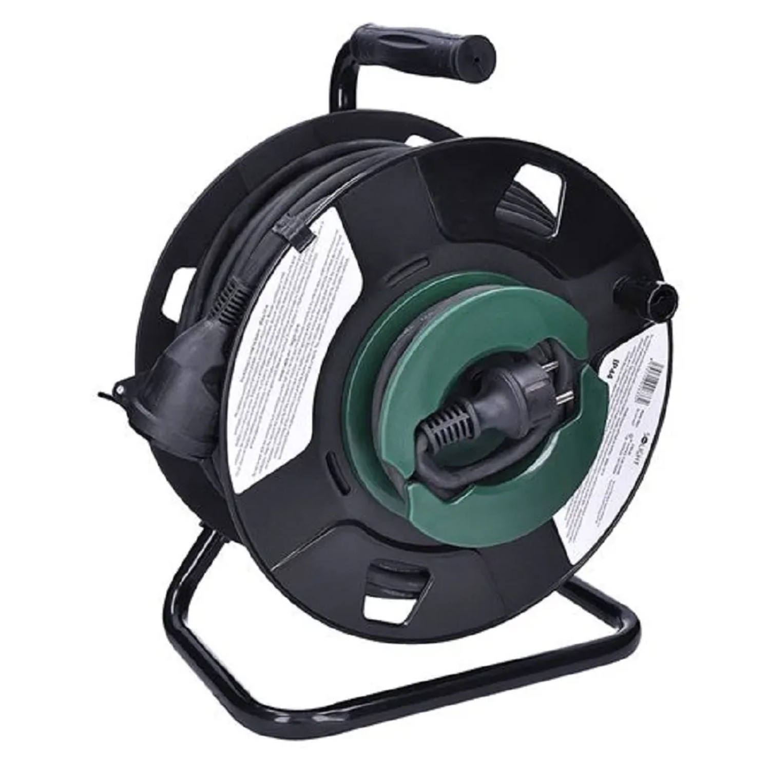 E-shop SOLIGHT Káblový bubon PB31, IP44, 1 zásuvka, H05RR-F3 x 1,5 mm2, 50 m