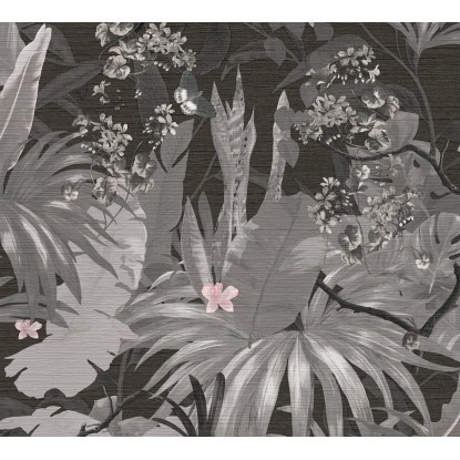 A. S. Creation Vliesová tapeta Desert Lodge Džungľa sivá