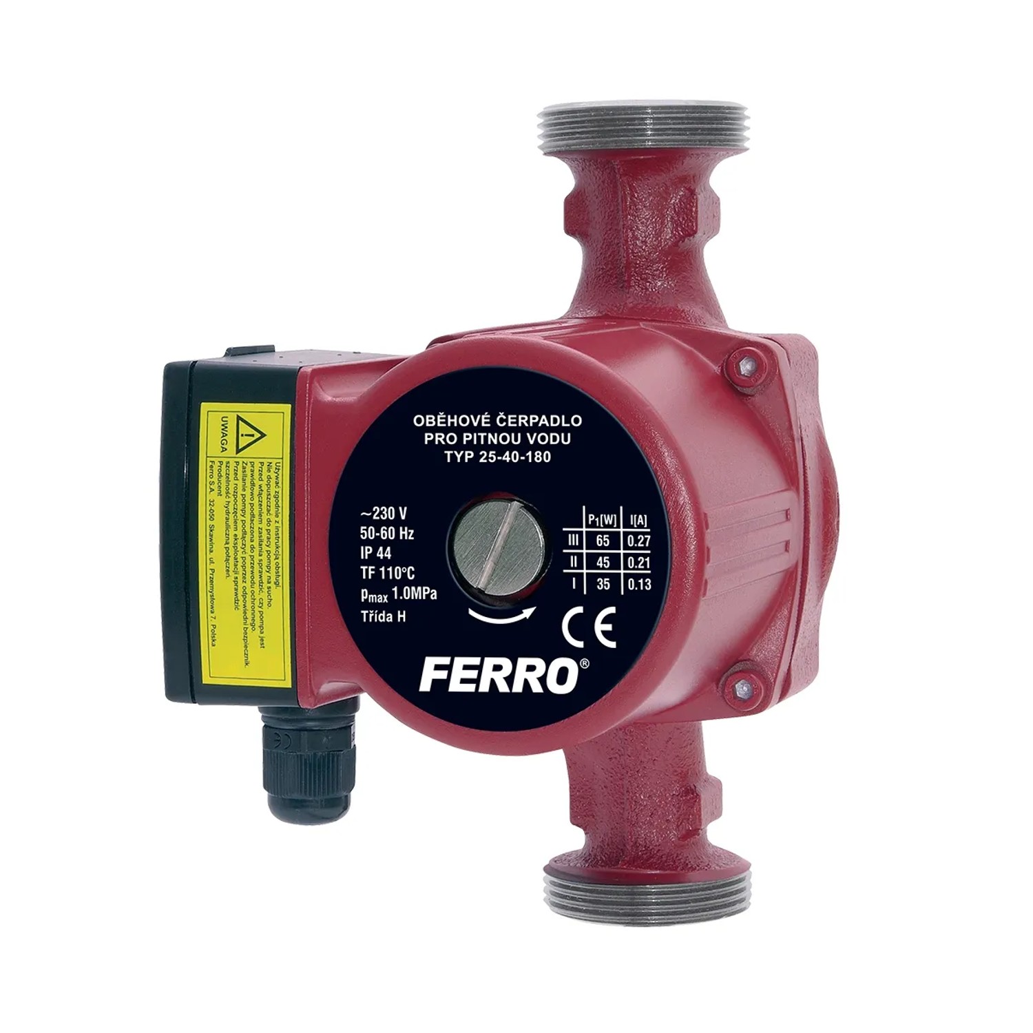 E-shop Ferro Obehové čerpadlo pre pitnú vodu Aqua Pump 25/40-180mm