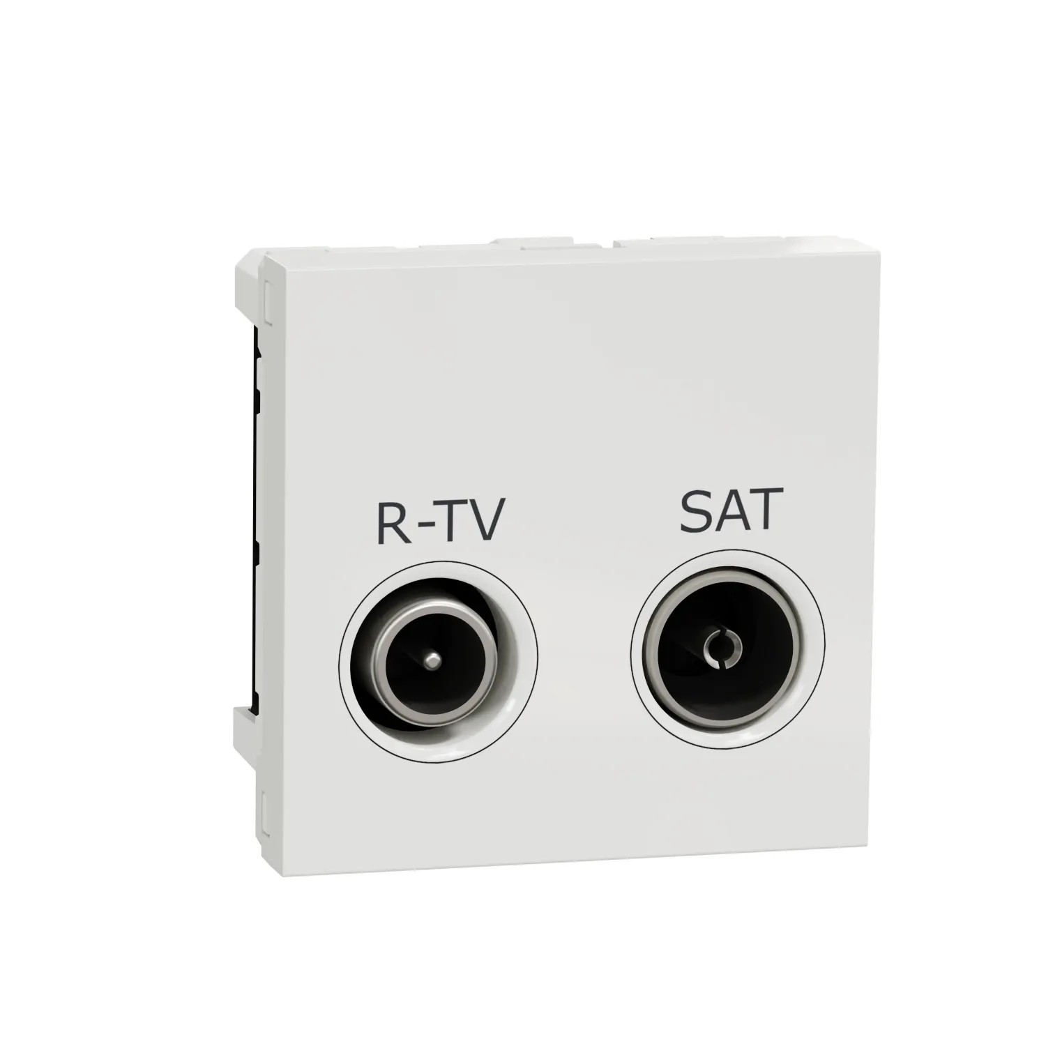 E-shop Schneider Electric Zásuvka TV+R+SAT koncová 2dB Unica, 2M, biela