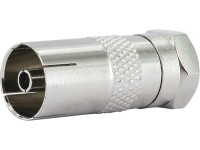 Schwaiger Adaptér IEC konektor/F-zdierka Schwaiger Adaptér IEC konektor/F-zdierka