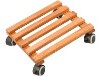 Podložka pod kvetináč naolejovaná štvorcová 35 cm x 35 cm tmavý buk