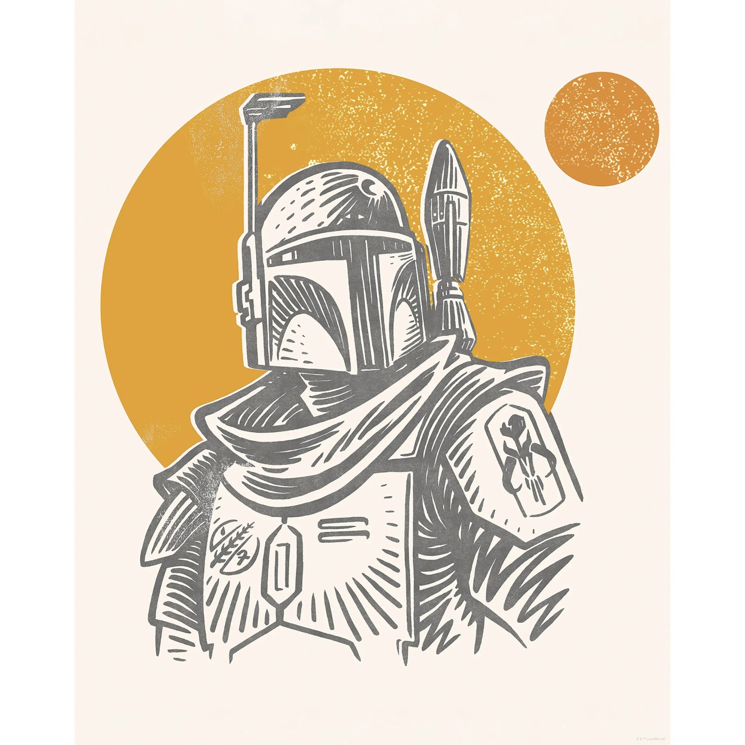 E-shop Komar Plagát Star Wars Boba Fett Illustration Iconic 40 x 50 cm