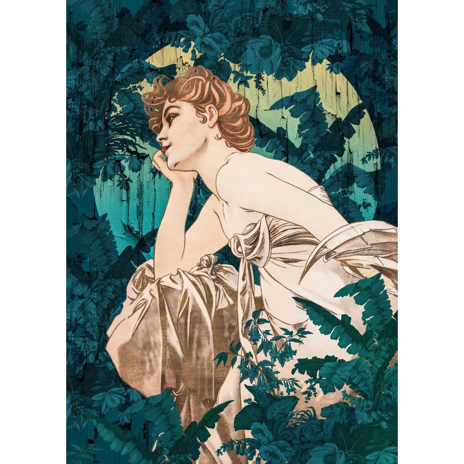 E-shop Komar Vliesová fototapeta Songes Vert 200 x 280 cm
