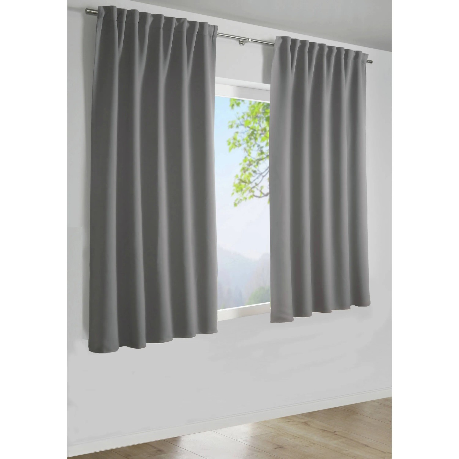 E-shop Bennetti Záves so skrytými pútkami, Dimout, sivý, 175 x 140 cm