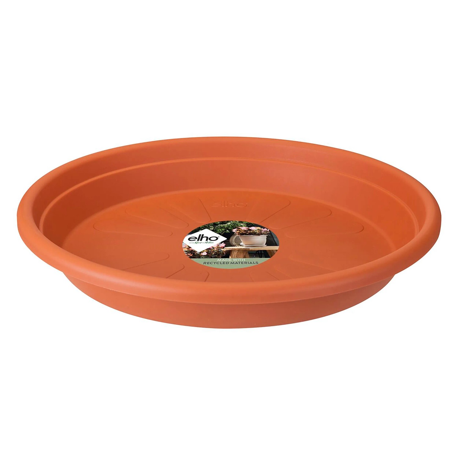 E-shop Elho Univerzálna miska pod kvetináč Round, terakotová, pr. 30 x 5 cm