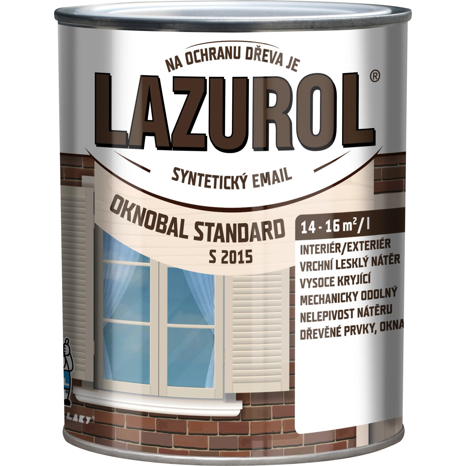 E-shop Lazurol Na okná Standard S2015 email 600 ml biely
