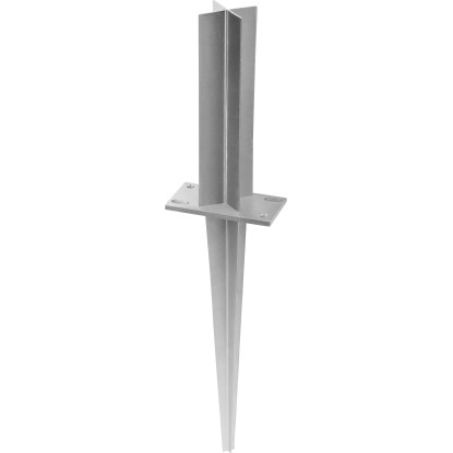 Kotva stĺpika pre hliníkový stĺpik s plastovým krytom