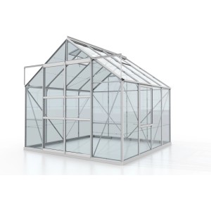Skleník Vitavia Meridian 2 6700 s ESG sklom a hliníkovým rámom.