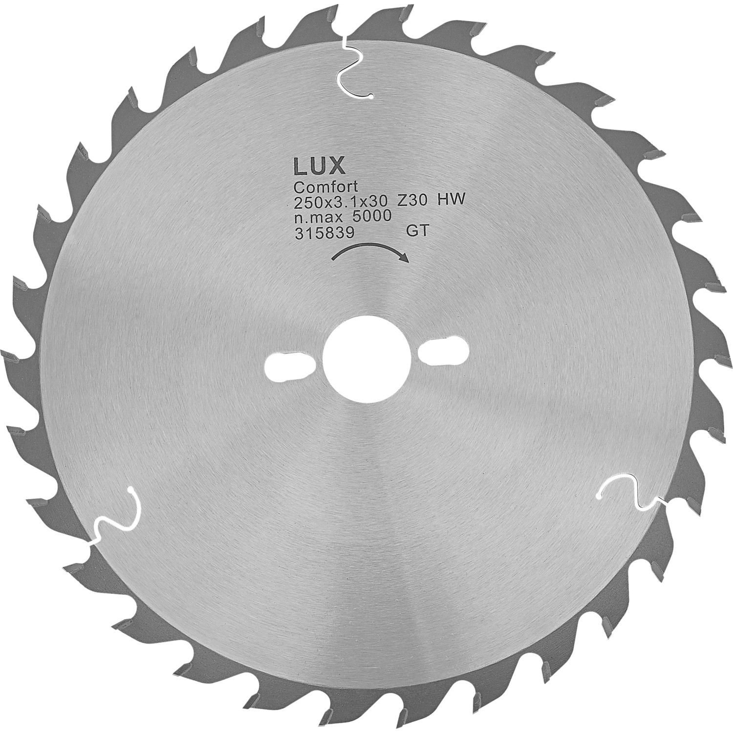 E-shop LUX-TOOLS Kotúč z tvrdokovu na drevo pre kapovaciu pílu pr. 250 mm, 30 zubov