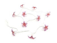 Boltze Svetelná reťaz Hibiskus na batérie, 10 LED teplá biela, 165 cm