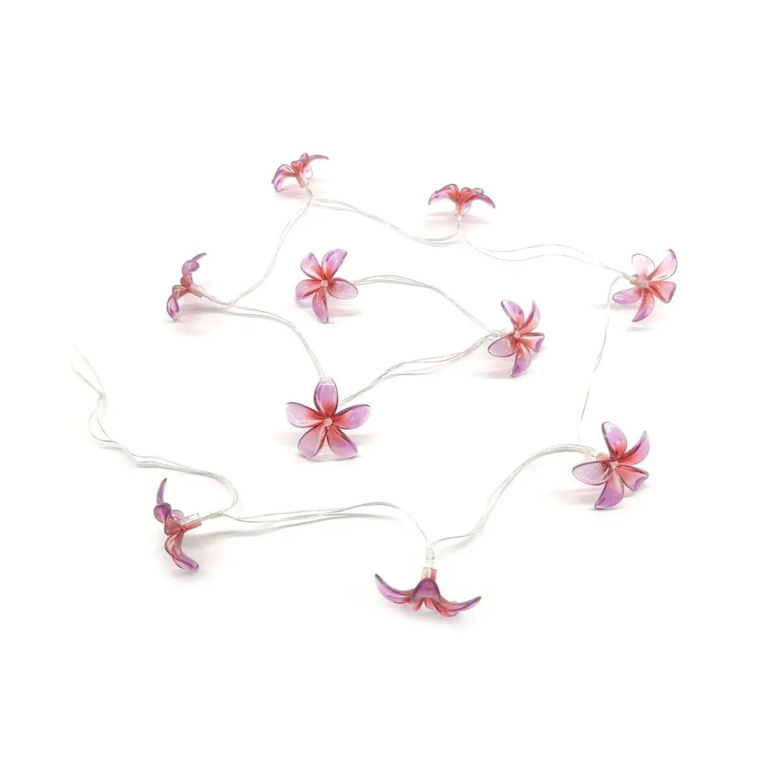 E-shop Boltze Svetelná reťaz Hibiskus na batérie, 10 LED teplá biela, 165 cm