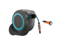 GARDENA Nástenný box RollUp M tyrkysový so samonavíj. hadicou 11 mm, 20 m-akcia