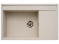 Pyramis Granitový drez s odkvapkávačom Camea 1B 1D, sand beige LH, 79 x 50 cm Pyramis Granitový drez s odkvapkávačom Camea 1B 1D, sand beige LH, 79 x 50 cm