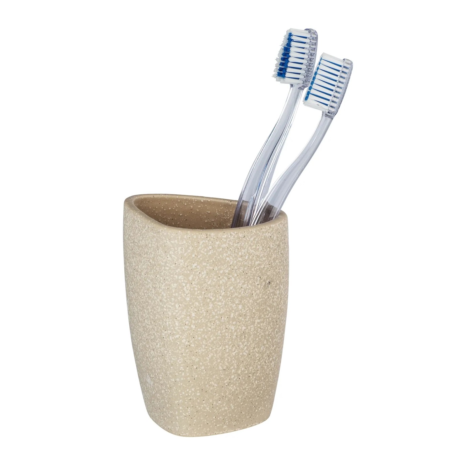 E-shop Wenko Pohár na zubné kefky Pion keramika 7,6 x 10,9 x 7,4 cm béžový