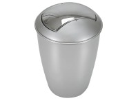 Spirella Odpadkový kôš Atlanta plast strieborný