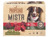 Propesko Mistr Filetky pre psov s hovädzím + zverinou v omáčke 12 x 85 g