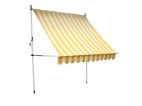 CMI Markíza s padacím ramenom 250 cm x 150 cm krémovo žltá