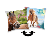 Vankúšik s flitrom Horse heart 40 x 40 cm