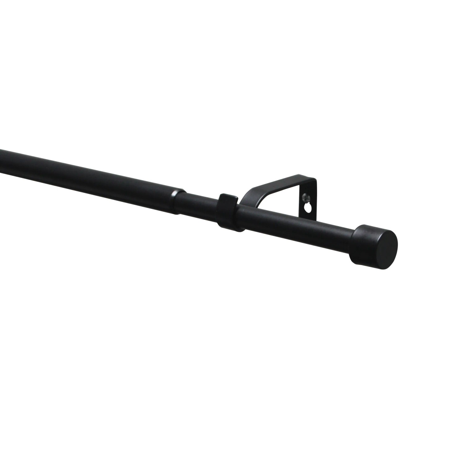 E-shop Gardinia Záclonová súprava Kos čierna matná 1 tyč pr. 16/19 mm, 120-210 cm