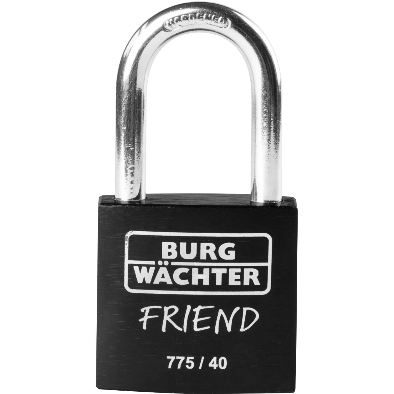 E-shop Burg Wächter Visiaci zámok s cylindrickou vložkou 775 40 35 BLACK SB, čierny