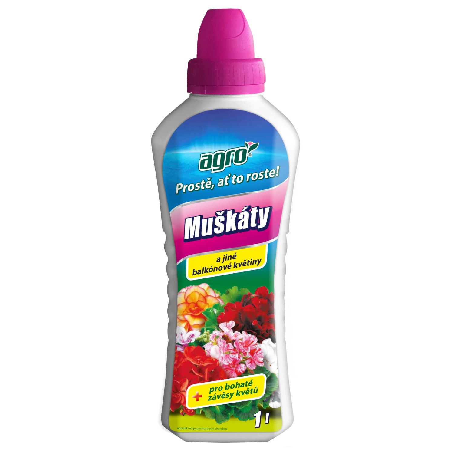 E-shop AGRO Kvapalné hnojivo pre muškáty a iné balkónové kvety 1 l