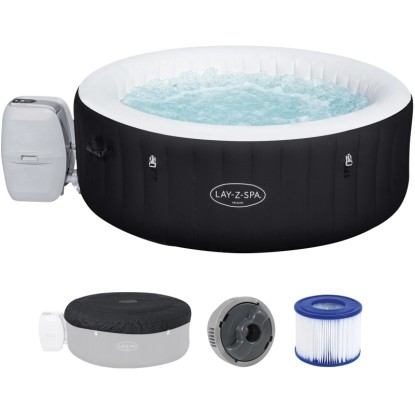 Bestway Nafukovacia vírivka Lay-Z-Spa Miami Airjet, čierna, pr. 180 x 66 cm