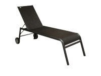Doppler Záhradné lehátko s kolieskami Expert hliníkové, antracit, 72 x 213 cm
