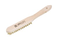 LUX-TOOLS drôtená kefa mosadz 3radová