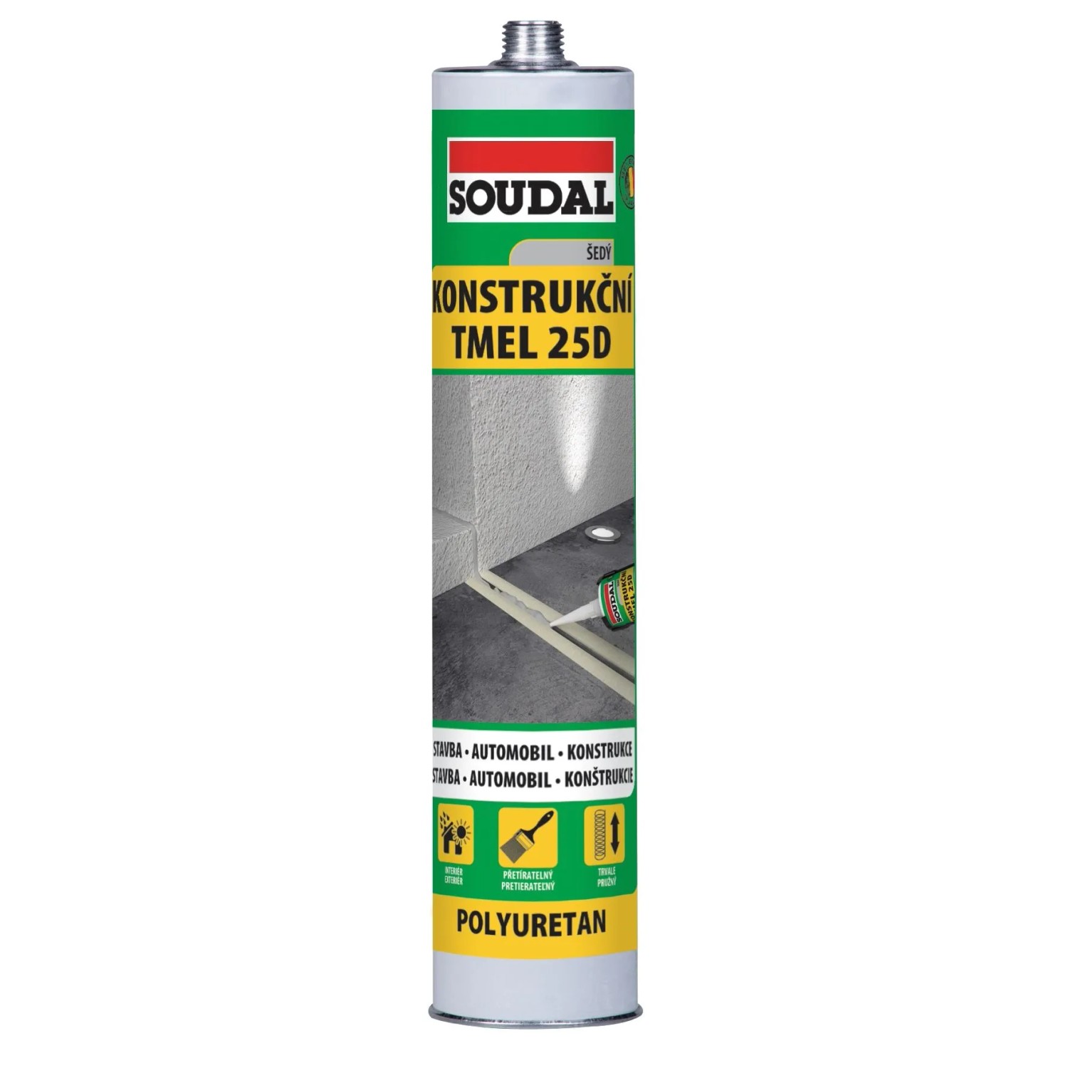 E-shop SOUDAL Konštrukčný tmel 25D šedý 280ml