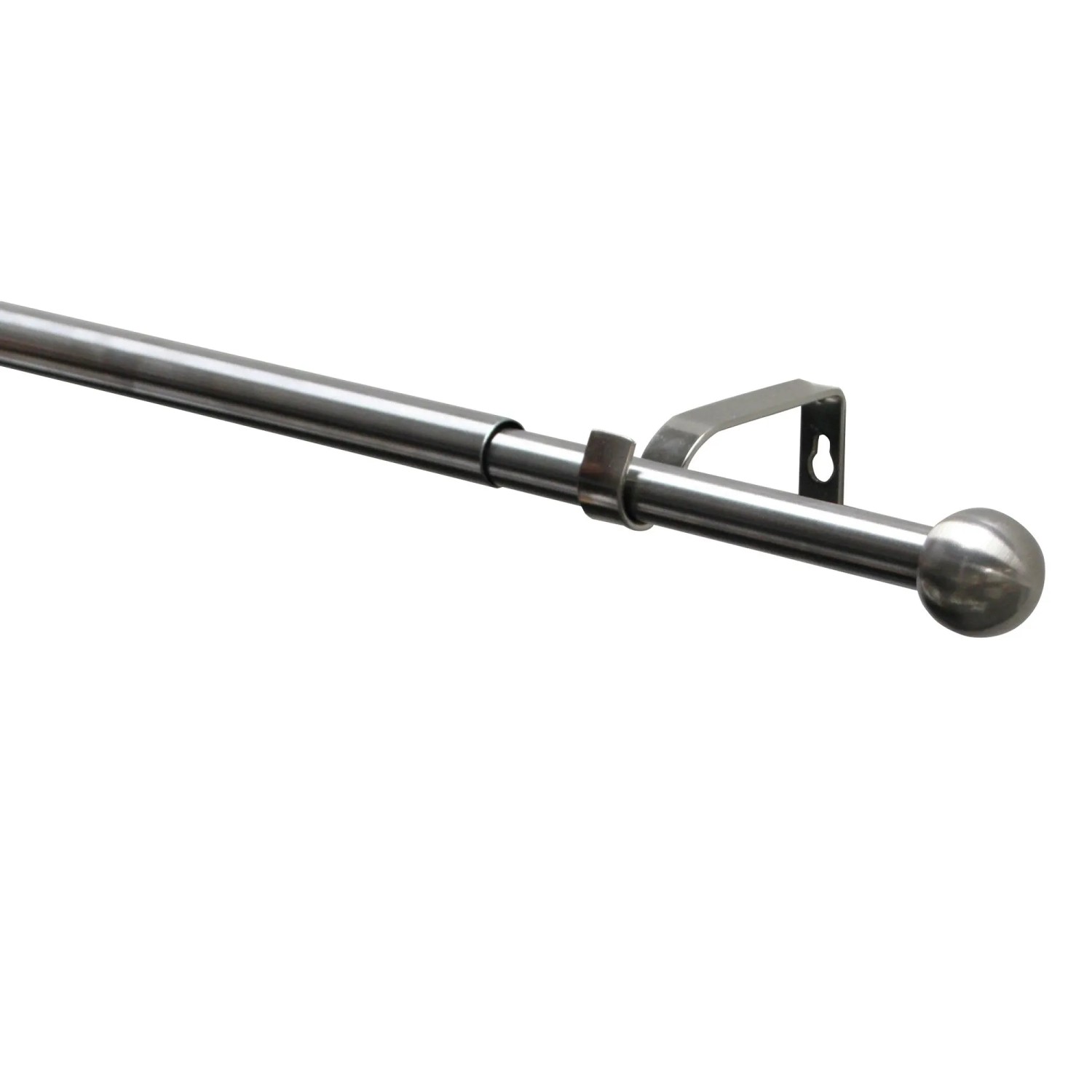 E-shop Gardinia Kompletná sada záclonovej tyče Kos gule pr. 16/19 mm, nerez, 120-210 cm