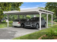 Skan Holz Prístrešok na auto Emsland EPDM, biely, 613 x 604 cm