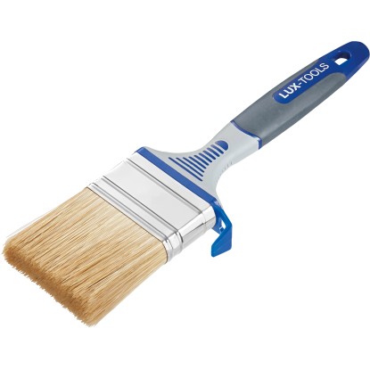 LUX-TOOLS PRO Plochý štetec na vodou riediteľné farby 3K s háčikom, 40 x 9 mm