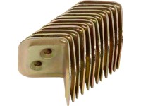 Nastaviteľný uholník 30 mm x 25 mm x 25 mm žlto pozinkovaný, 12 ks
