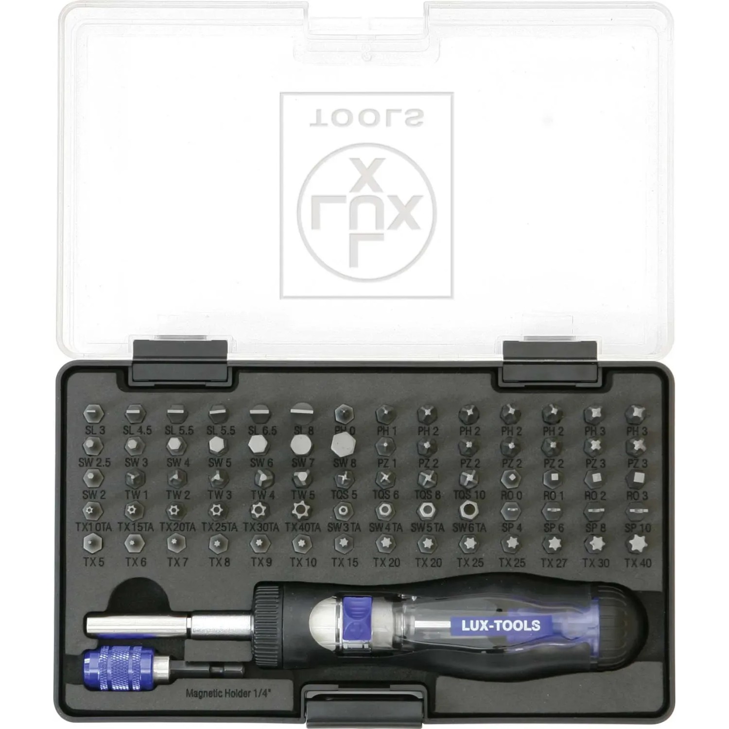 E-shop LUX-TOOLS Súprava bitov Comfort, 72dielna