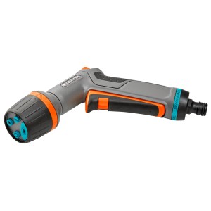 Čistiaca pištoľ Gardena Comfort ecoPulse™ s rôznymi druhmi prúdu pre čistenie a zavlažovanie.