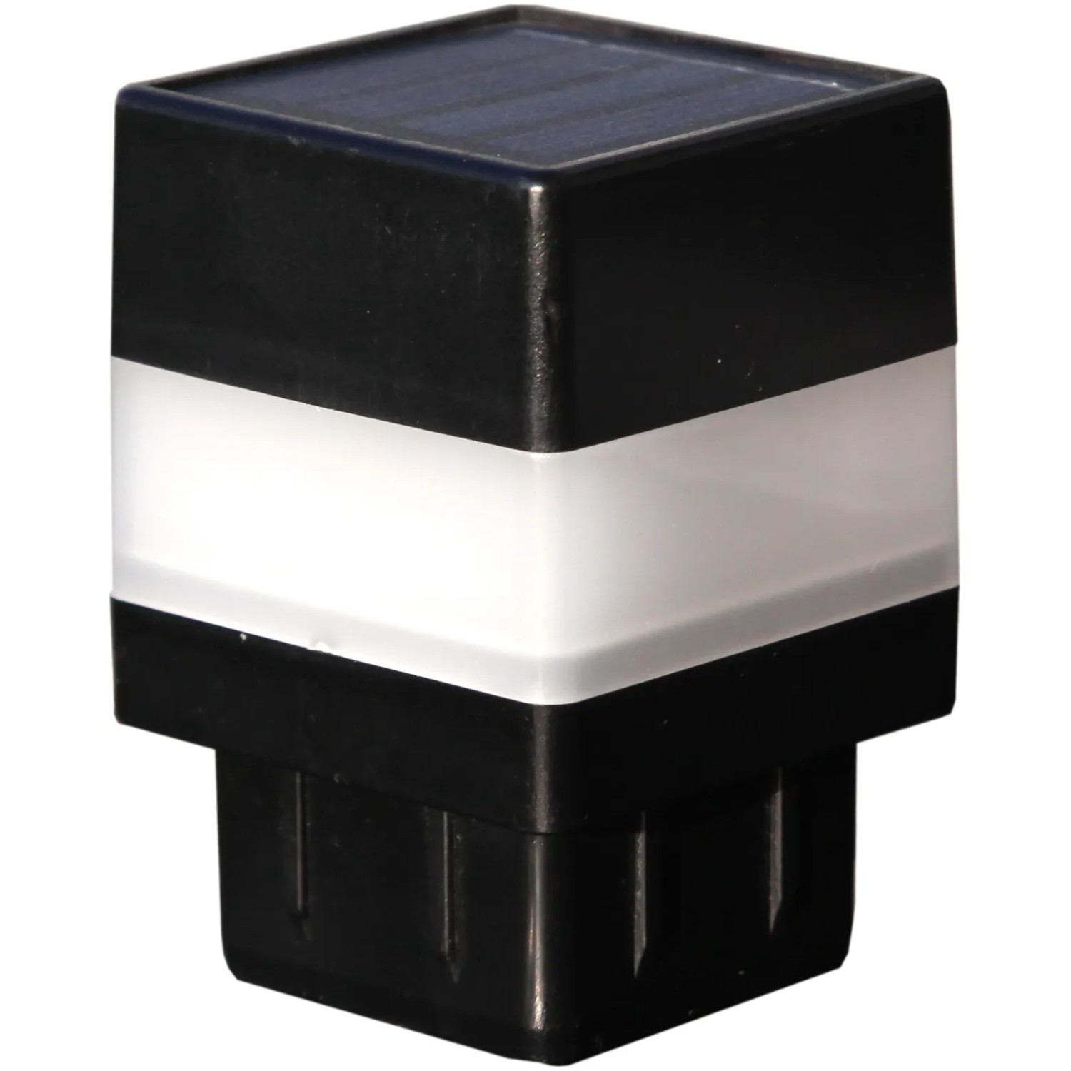 E-shop Floraworld Solárny LED kryt stĺpika, antracitový, 2 ks, 4 x 4 cm