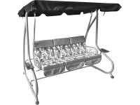 Strecha pre 3-miestnu hollywoodsku hojdačku Talca, tmavo sivá, 145 x 227 cm