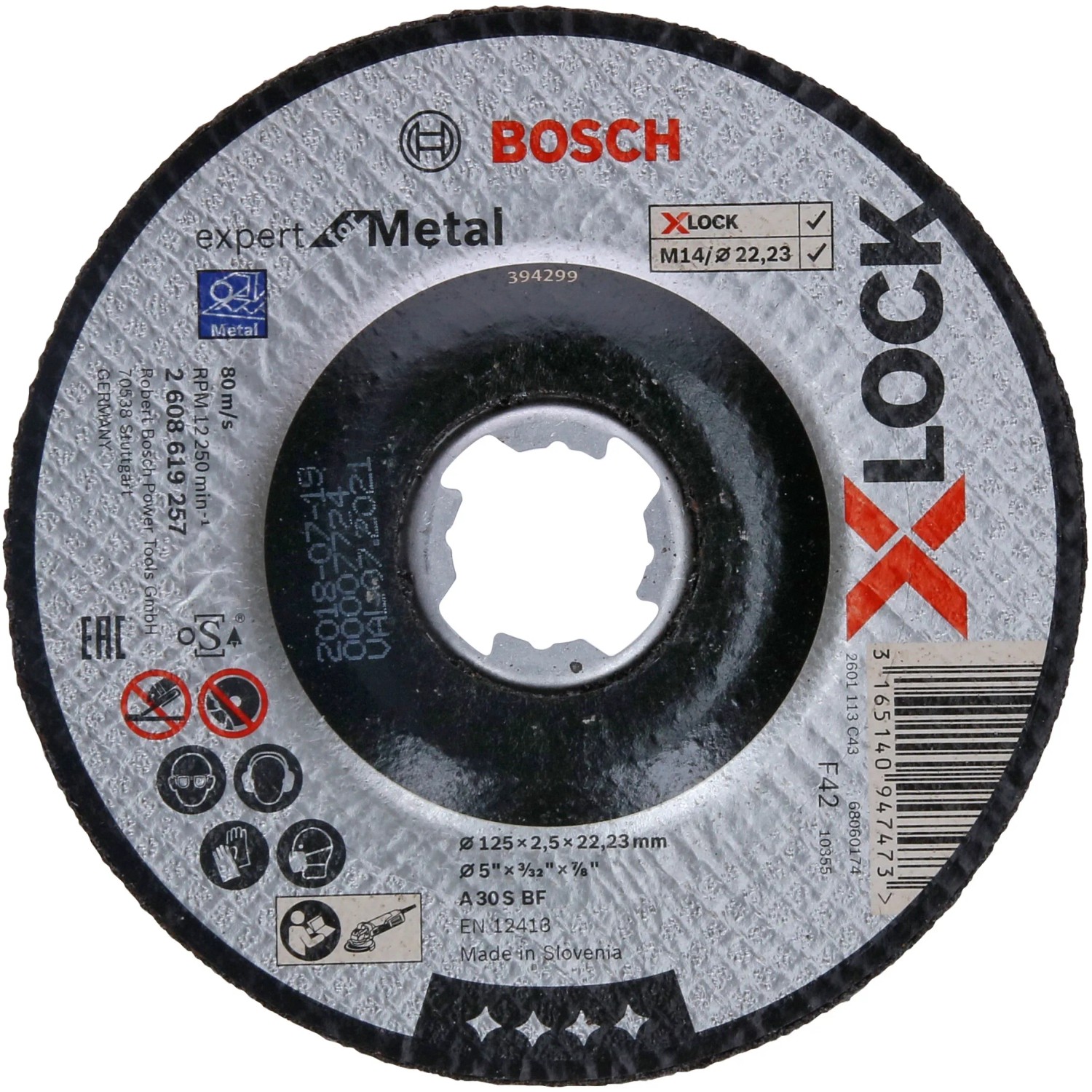 E-shop Bosch Rezný kotúč Expert X-Lock, na kov, pr. 125 x 2,5 mm
