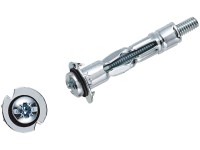 LUX-TOOLS Kovová dutinová hmoždinka 4 x 32 mm. vr. skrutiek PZ2 M4 x 41 mm, 4 ks