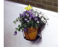 OBI Držiak kvetináča na stenu, antracitový, pr. 18 cm