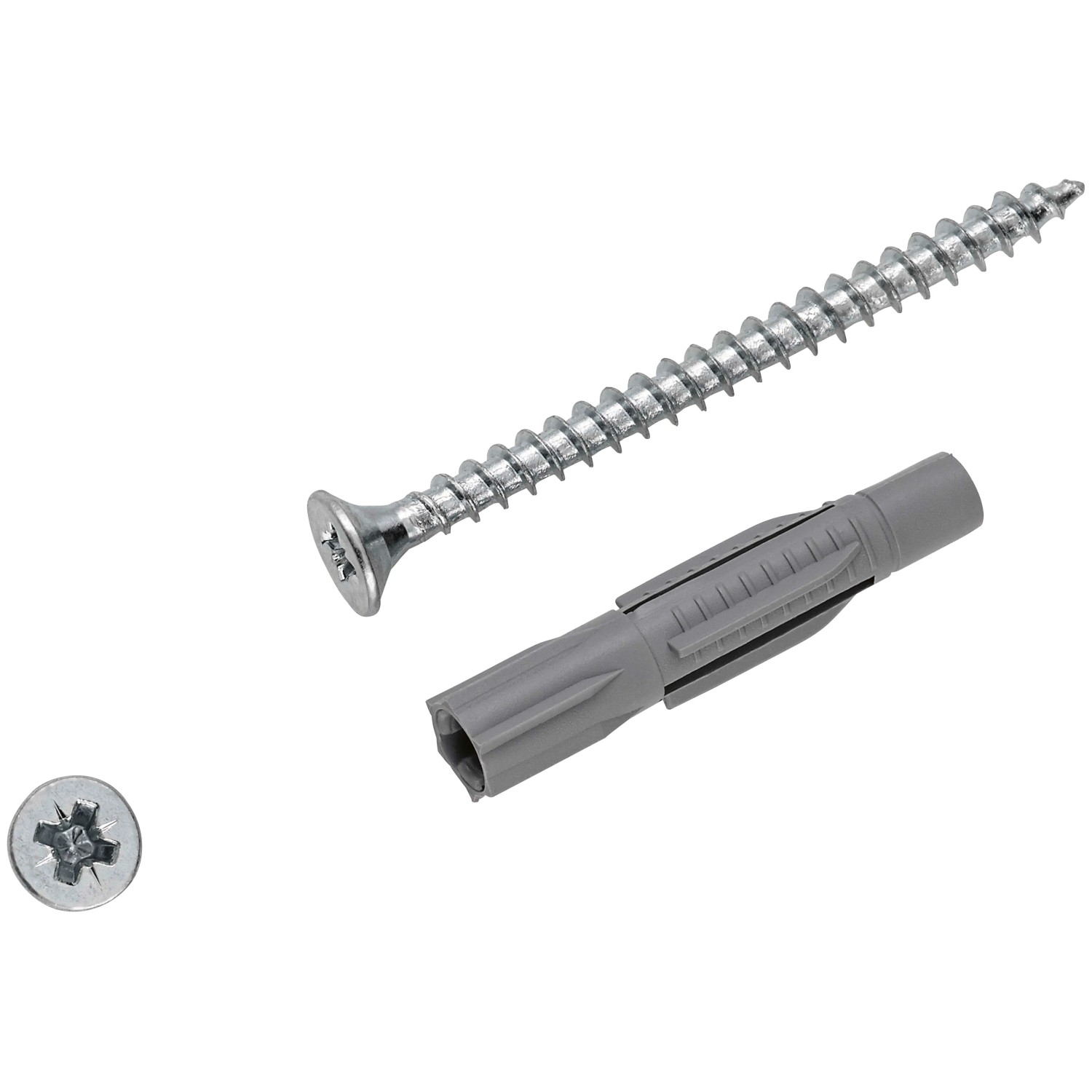 E-shop LUX-TOOLS Univerzálna hmoždinka pr. 6 x 33 mm, vr. skrutiek PZ2 4,5x50 mm, 10 ks