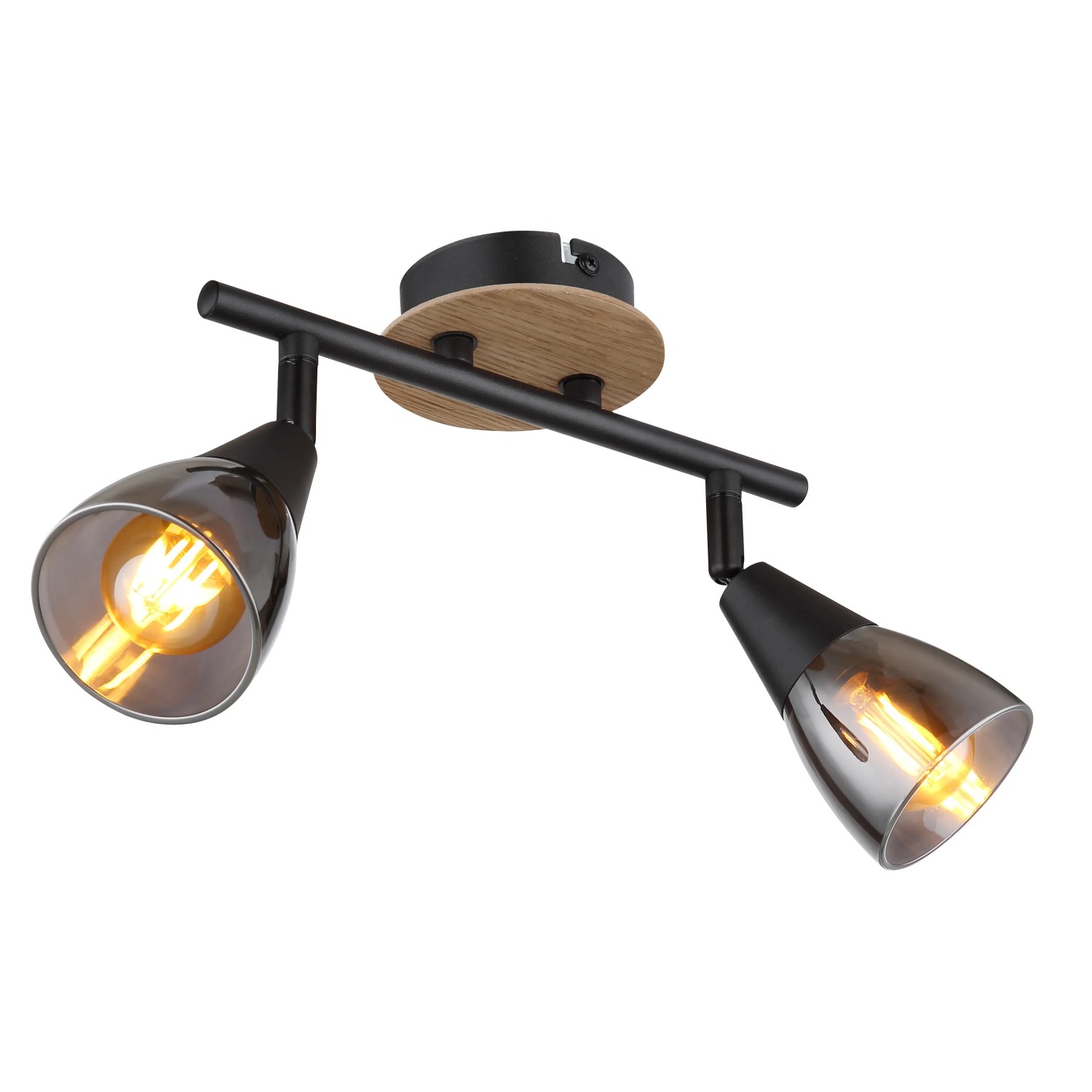 E-shop GLOBO Bodové stropné svietidlo MUBBY 2 x E14 max. 25 W, 255 x 100 x 195 mm