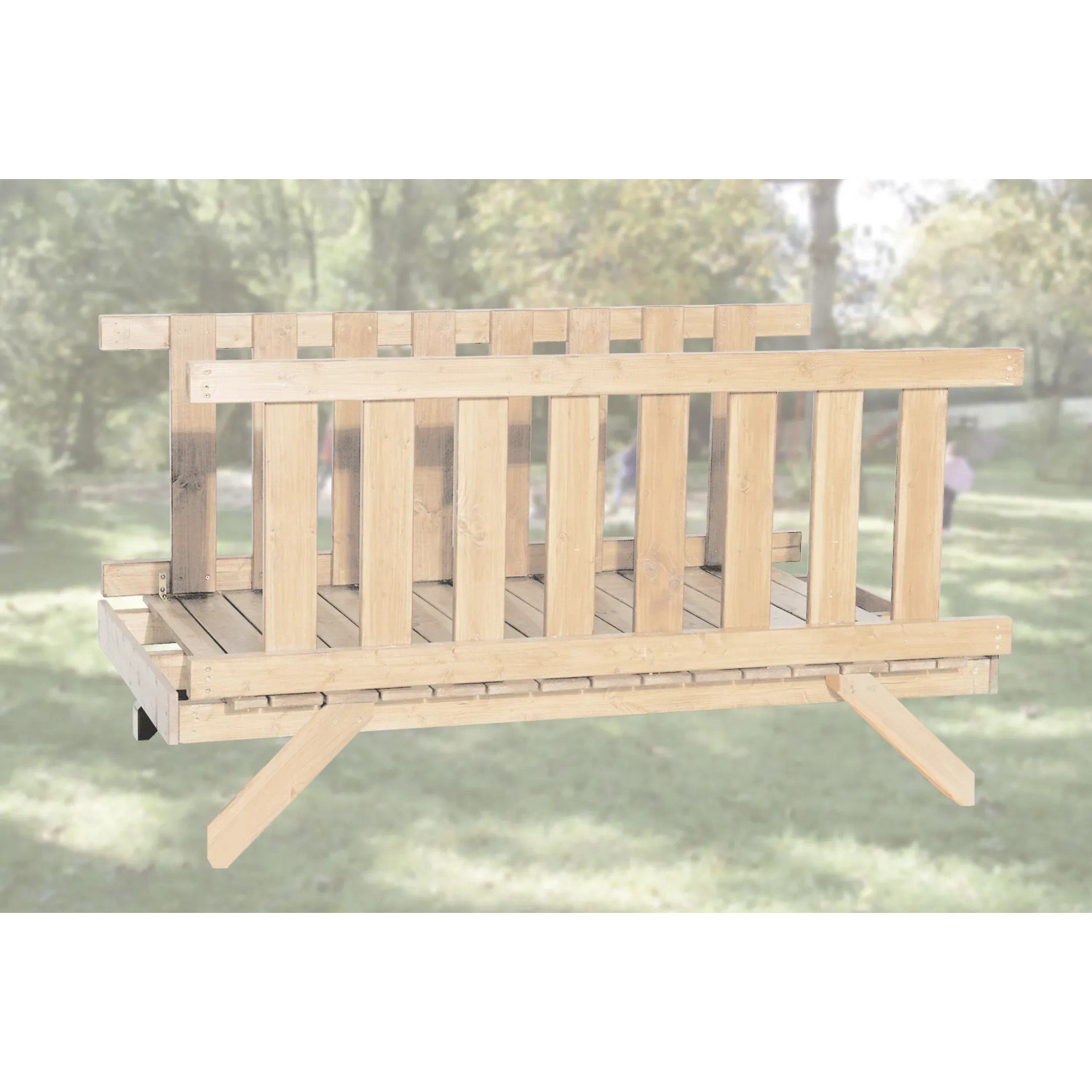 E-shop Weka Spojovací mostík pre hracie veže Tabaluga 816 D, prírodný, 160 x 100 cm