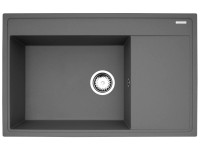 PYRAMIS Granitový drez s odkap. Camea 1B 1D, industrial grey, LH, 79 x 50 cm PYRAMIS Granitový drez s odkap. Camea 1B 1D, industrial grey, LH, 79 x 50 cm