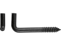 Skoba s skrutkou čierna, pr. 5,2 x 50 mm, 6 ks