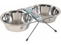 Zolux Miska nerezová so stojanom 2 x 0,35 l