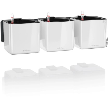 Lechuza Súprava kvetináčov Green Wall Home Kit Glossy biela lesklá 48 cm