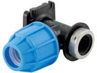 LUX-TOOLS Classic PE nástenné koleno 90° 20 mm s vnútorným závitom 18,6mm (1/2